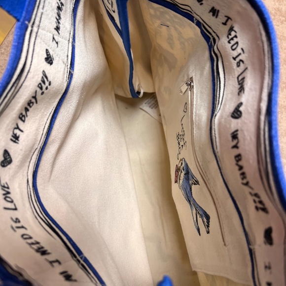 BRIGHTON CANVAS TOTE BAG "TIED WITH LOVE" BRAND NEW - Picture 9 of 14